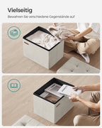 Stool - with storage space - 31 × 41 cm - up to 130 kg
