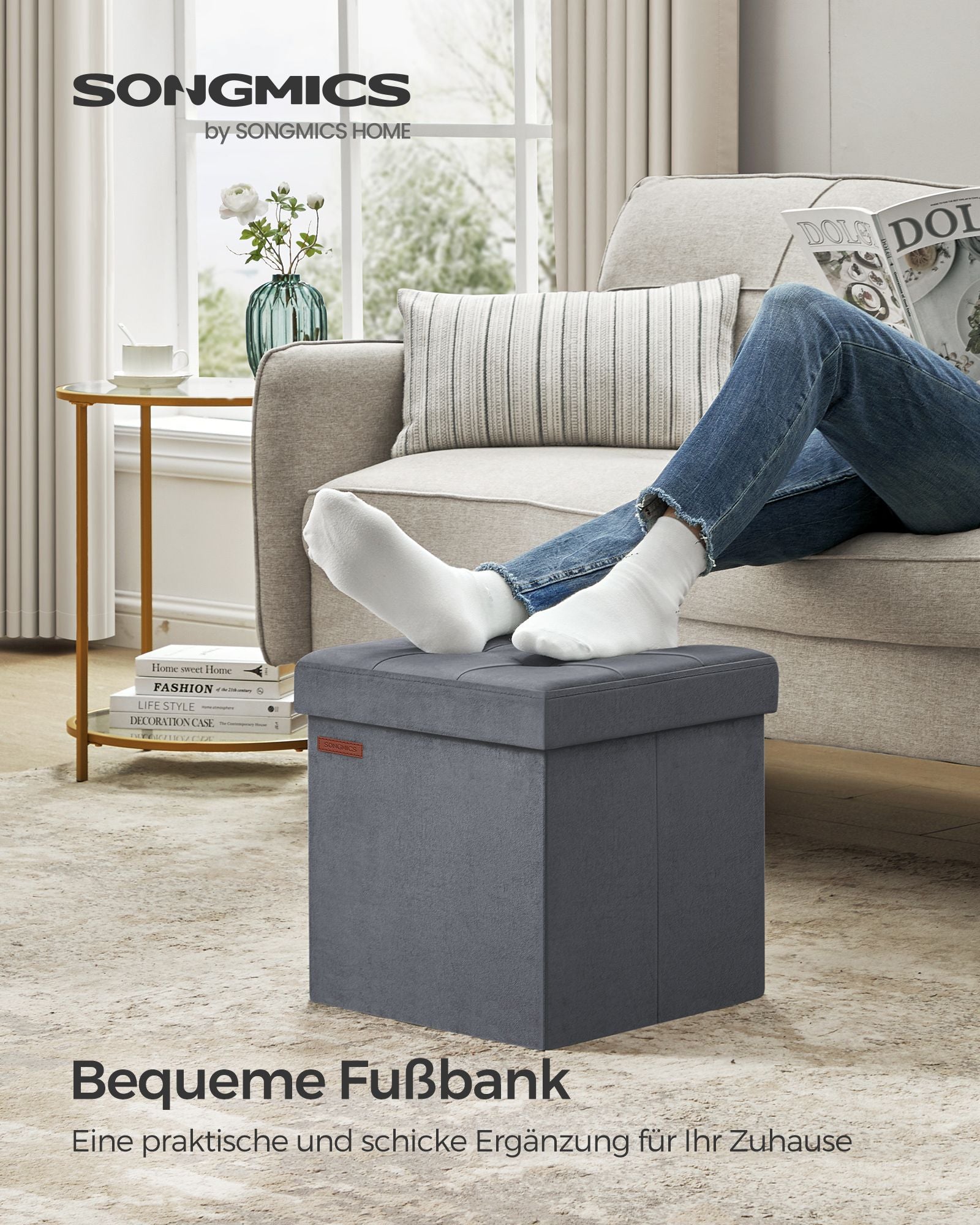 Bank - With Storage Space - Van Leigrijs Vuweel