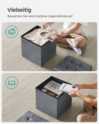 Bank - With Storage Space - Van Leigrijs Vuweel