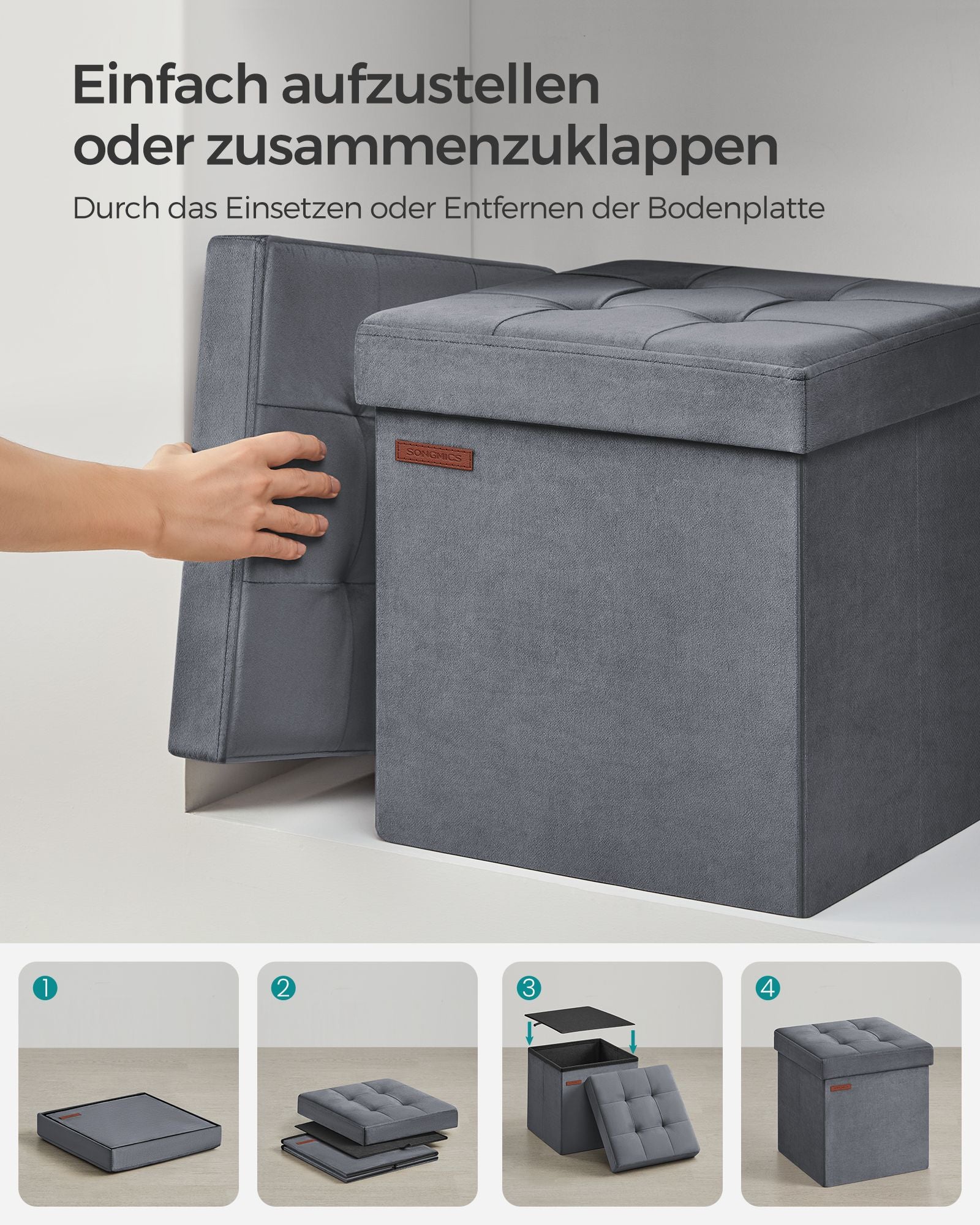 Bank - With Storage Space - Van Leigrijs Vuweel