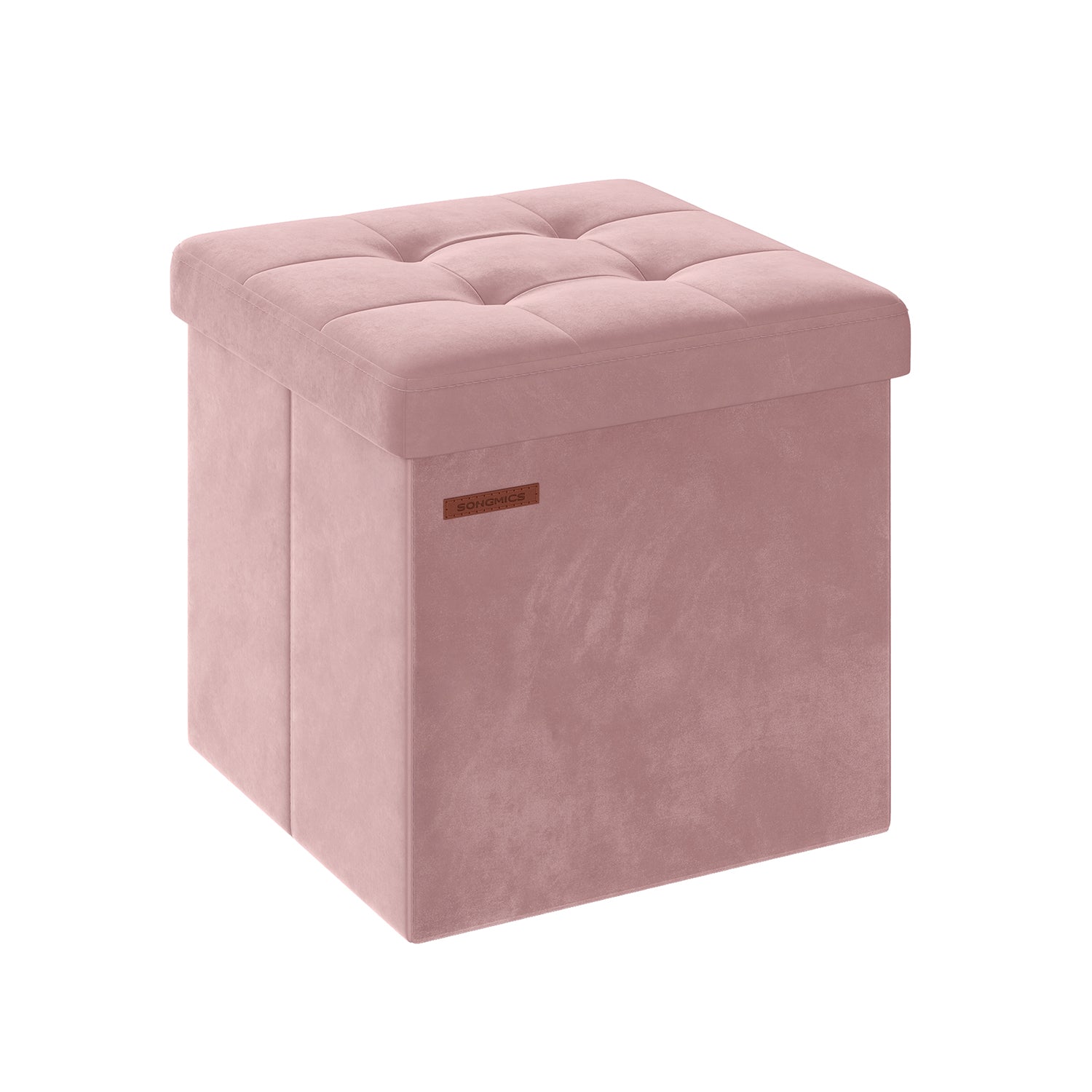 Bench - with storage space - for hall - pastel pink