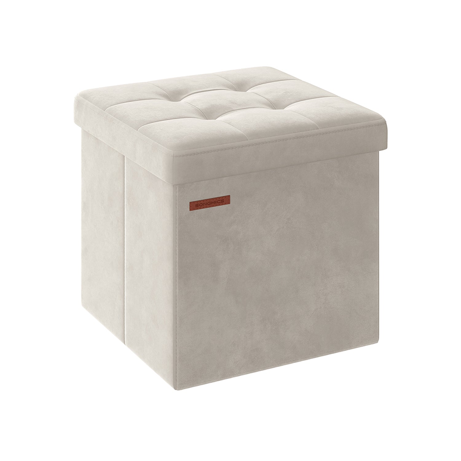 Sofa - with storage space - velvet - 38 × 38 × 38 cm