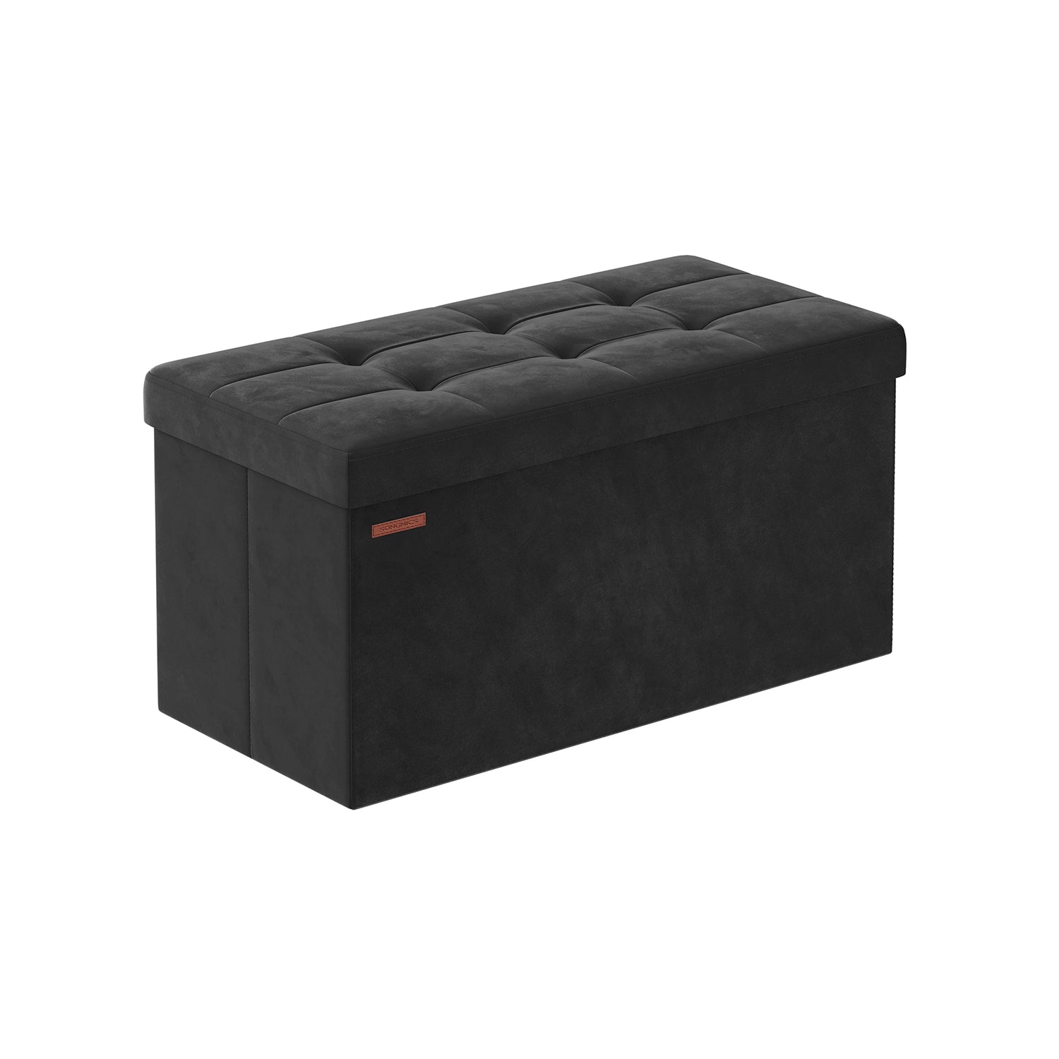 Bank - With Storage Space - Velvet - For Gang - Ink -Zwart