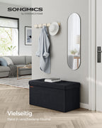 Bank - With Storage Space - Velvet - For Gang - Ink -Zwart