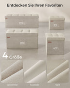 Bank - with storage space - velvet - 38 × 76 × 38 cm
