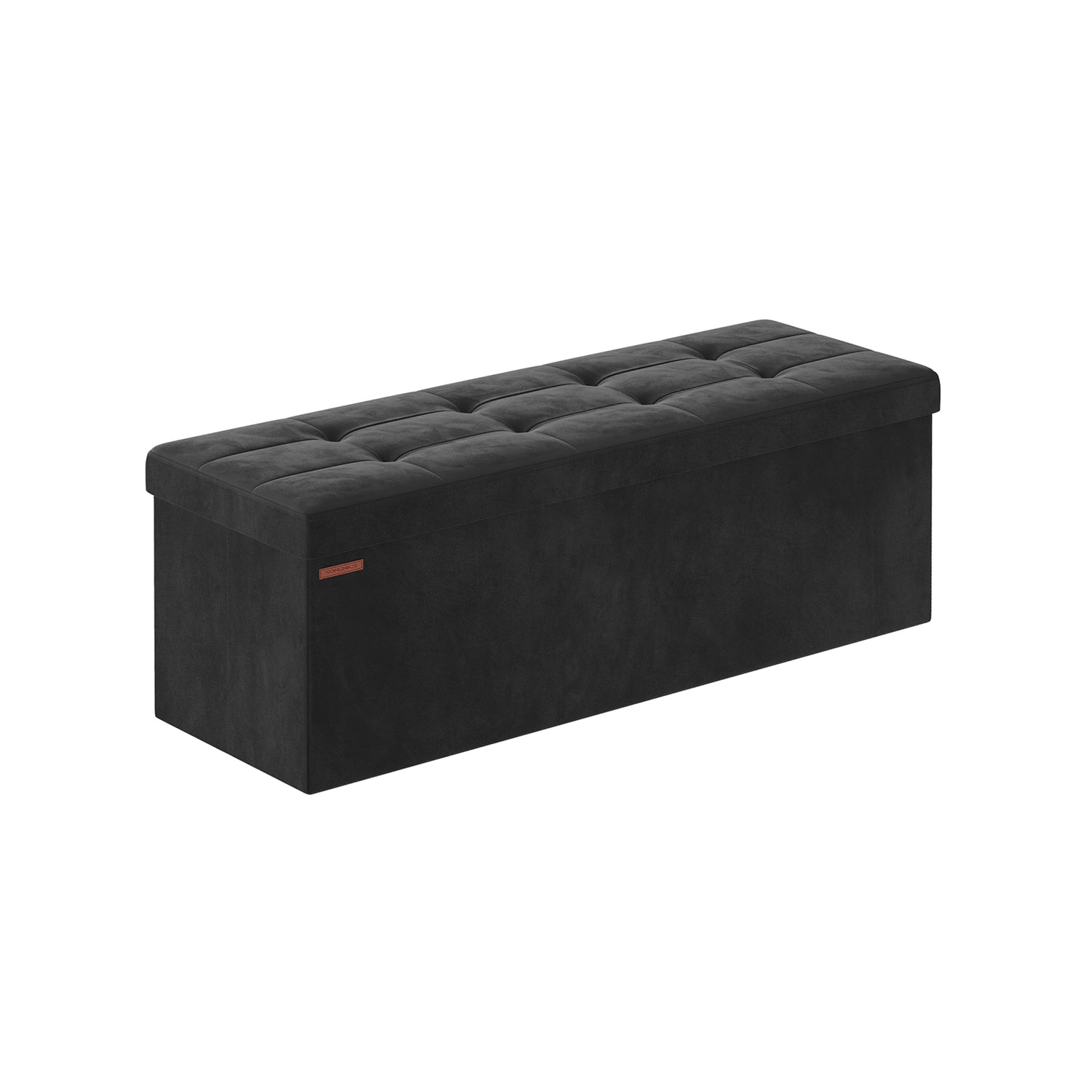 Bench - with storage space - for a corridor - ink -black