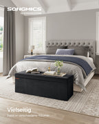Bench - with storage space - for a corridor - ink -black