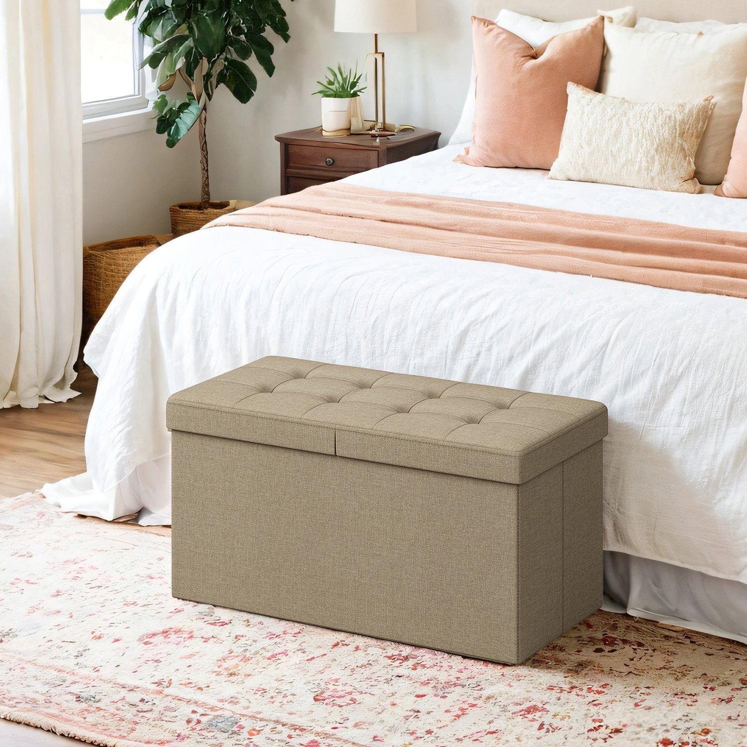 Sofa with storage space, folding seat box, storage box