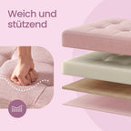 Sofa with storage space - 38 x 110 x 38 cm - seat box - folding lid