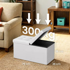 Sofa with storage space - folding seat box - stylish storage box - dark gray