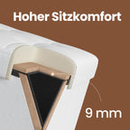 Sofa with storage space - folding seat box - stylish storage box - dark gray
