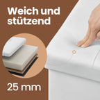 Sofa with storage space - folding seat box - stylish storage box - dark gray