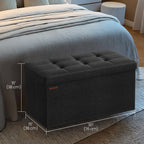 Sofa with storage space - 38 x 76 x 38 cm - seat box - compact model
