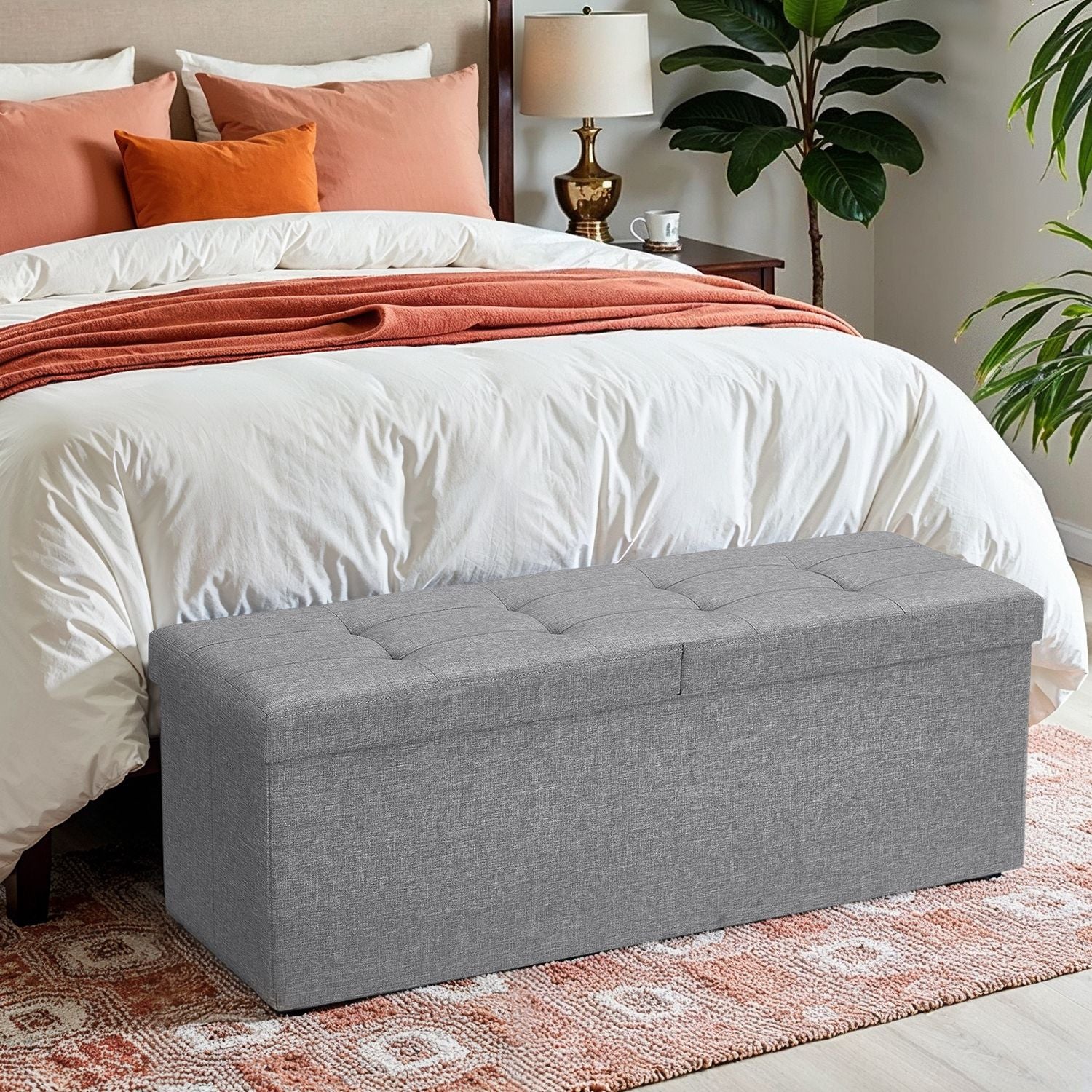 Bank - with storage space - foldable - seat box