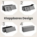 Bank - with storage space - foldable - seat box