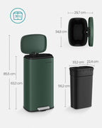 Kitchen Prullen Bin - 30 Liter - Vintage Green