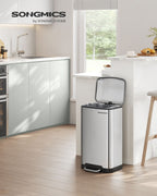 Garbage bin - 30 liters - Stainless steel