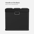Waste bin - Pedal bin for kitchen - Waste separation - 24 L - Black