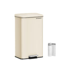 Kitchen Prullen box with lid 40 liters of sand beige