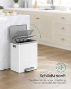 Waste separation system 2 compartments for recycling and residual waste, Wolkwit