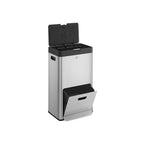 Kitchen Prullen Bin with Pedal and 3 Compartments