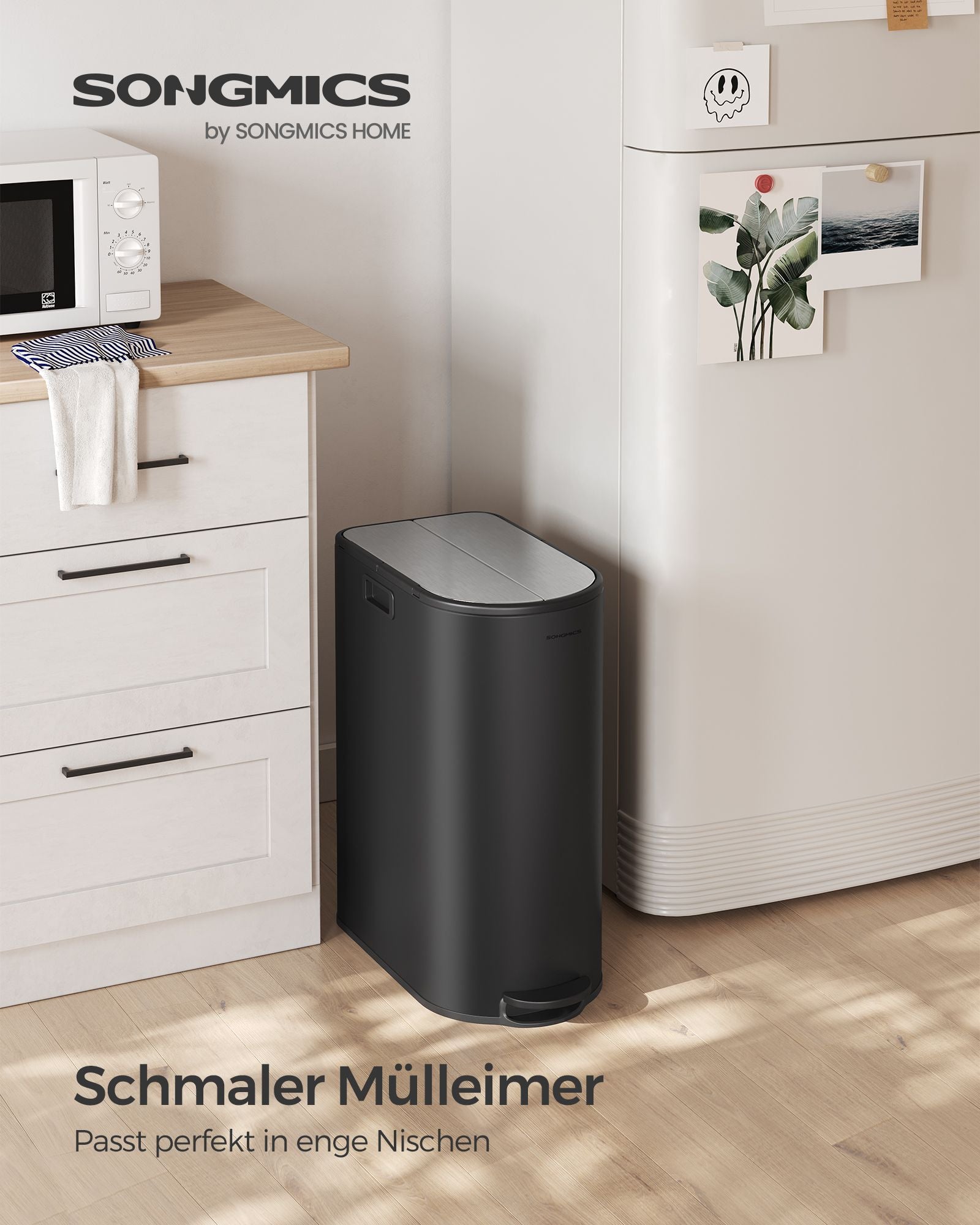 Waste separation system - 2 compartments - 30 l and 20 l