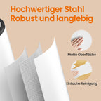 Waste separation - 2 Compartments - Cloudy White - Metallic Silver