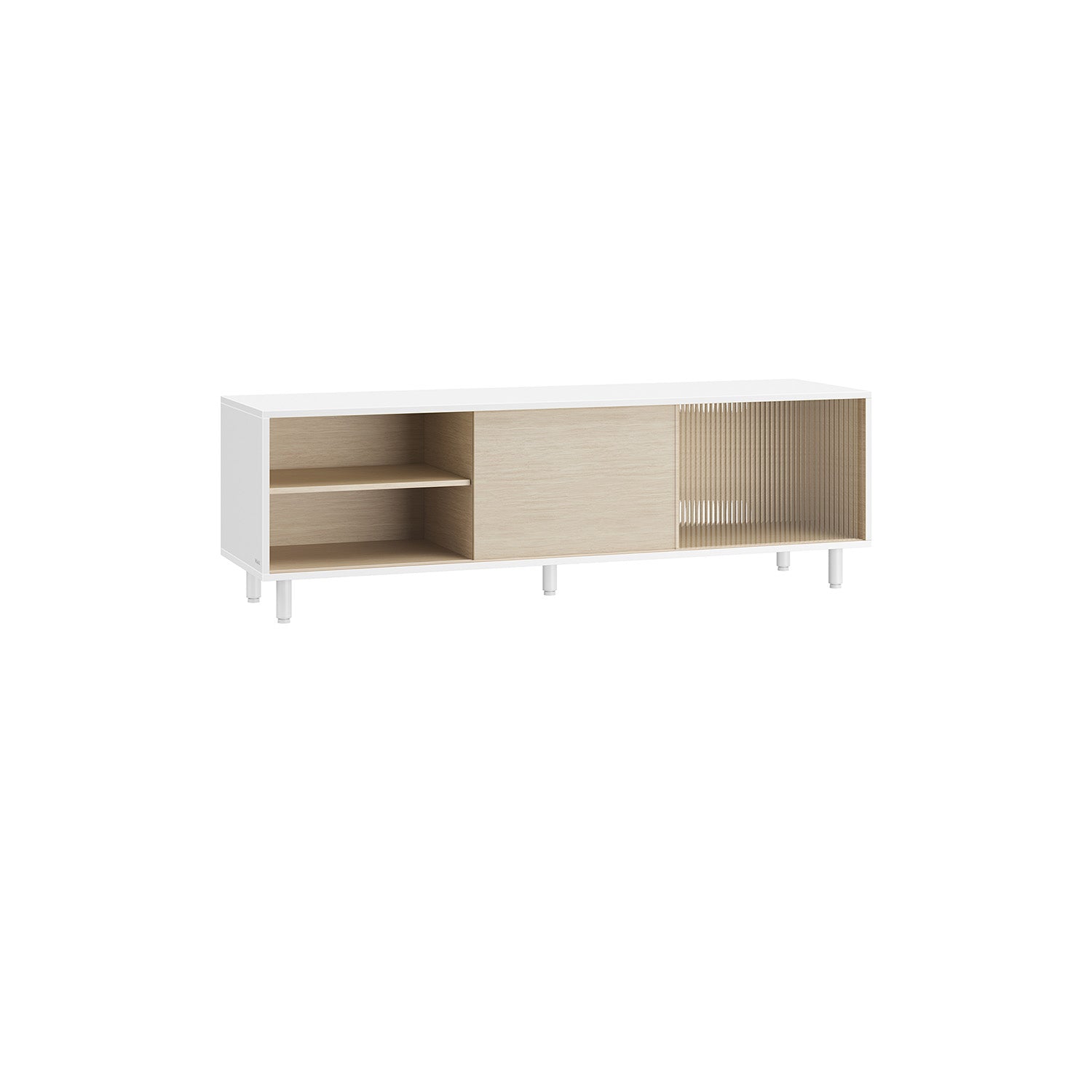 TV furniture super fast assembly Modern asbruin ink black
