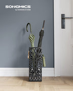 Umbrella box - with 4 black metal hooks
