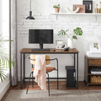 Desk - Computer table - Office Office - PC table - Vintage Brown / Black