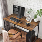 Desk - Computer table - Office Office - PC table - Vintage Brown / Black