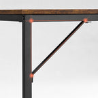 Desk - Computer table - Office Office - PC table - Vintage Brown / Black