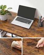Bureau - Industrial Look - With 2 shelves
