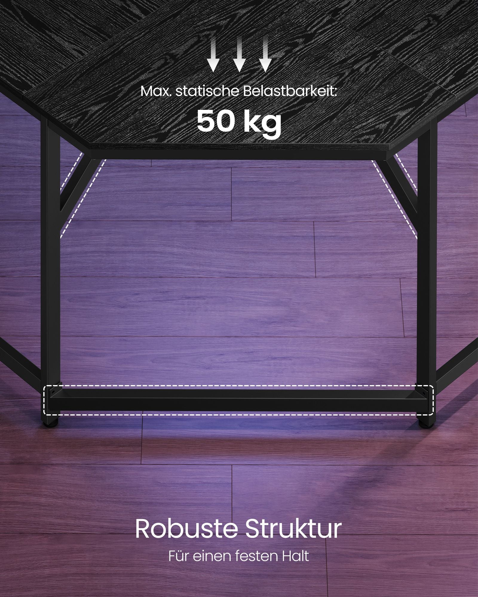 L-shaped desk, easy to set up