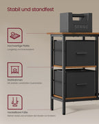 L-shaped desk-with 2 drawers-135 × 105 cm
