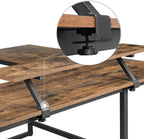 Corner agency - L -shaped desk - With monitor bracket - 140 x 130 x 76 cm - Black