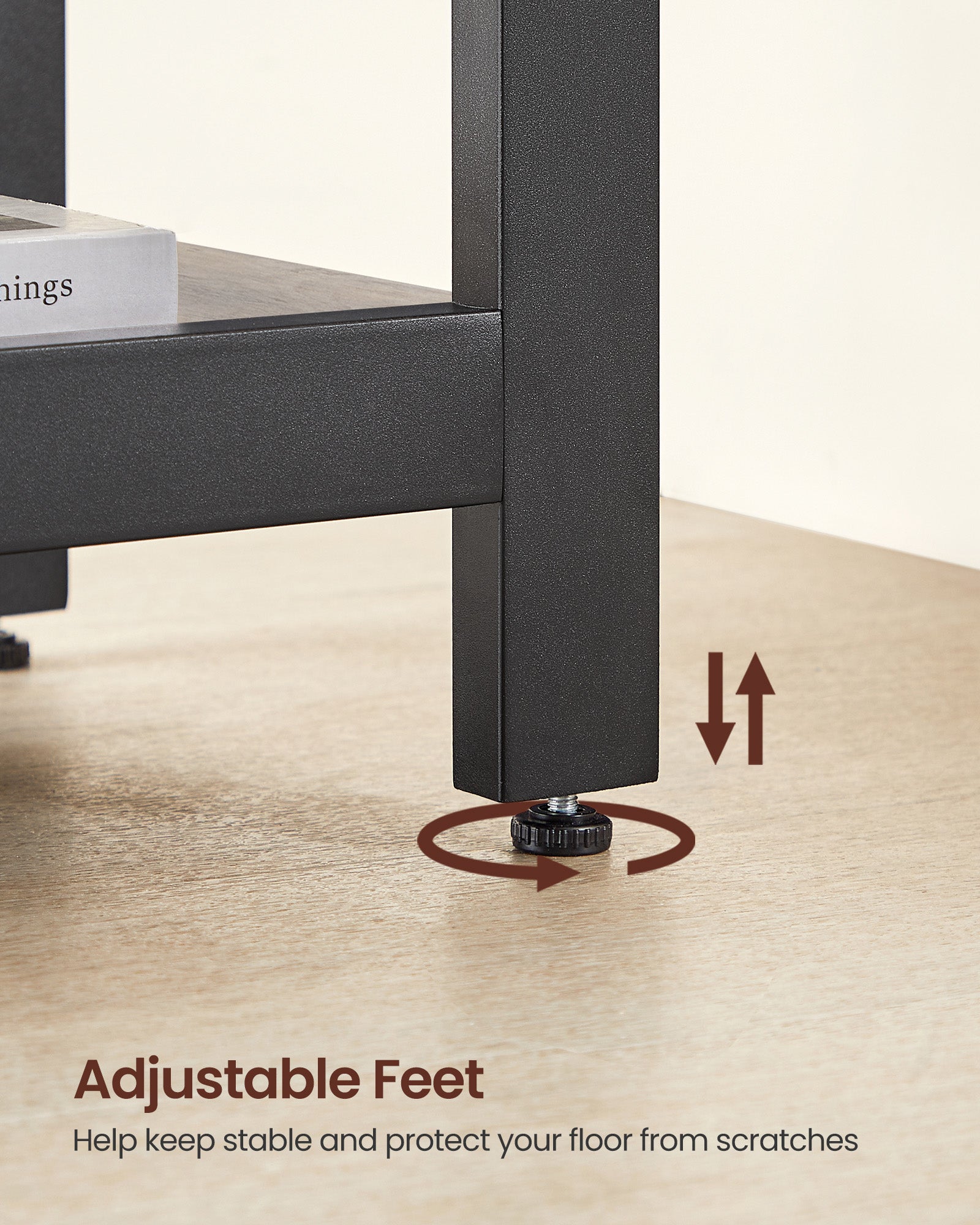 Bureau - L -Hoekbureau with 2 shelves - Space -saving - Industrial design