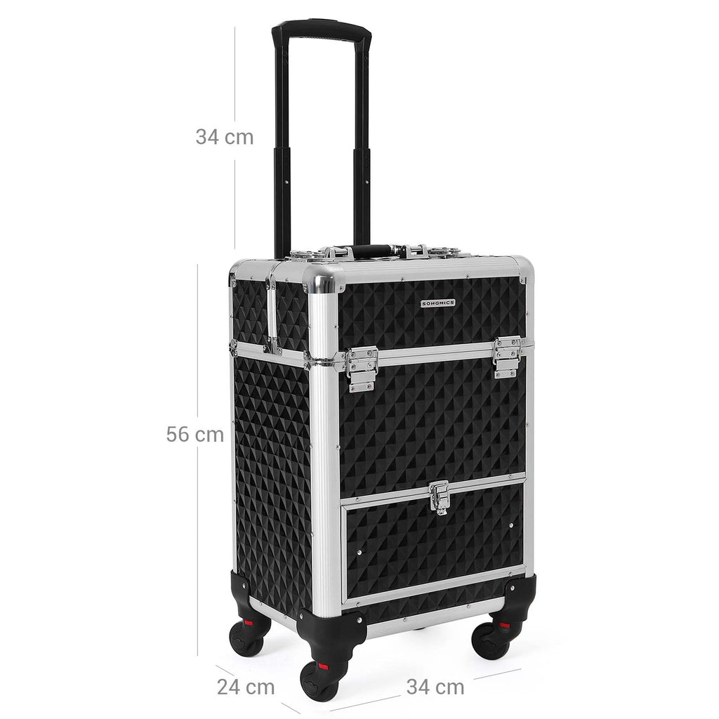 Make-up trolley-with 1 drawer-Black