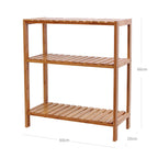 Bathroom rack - Bamboo - 3 shelves - Naturel