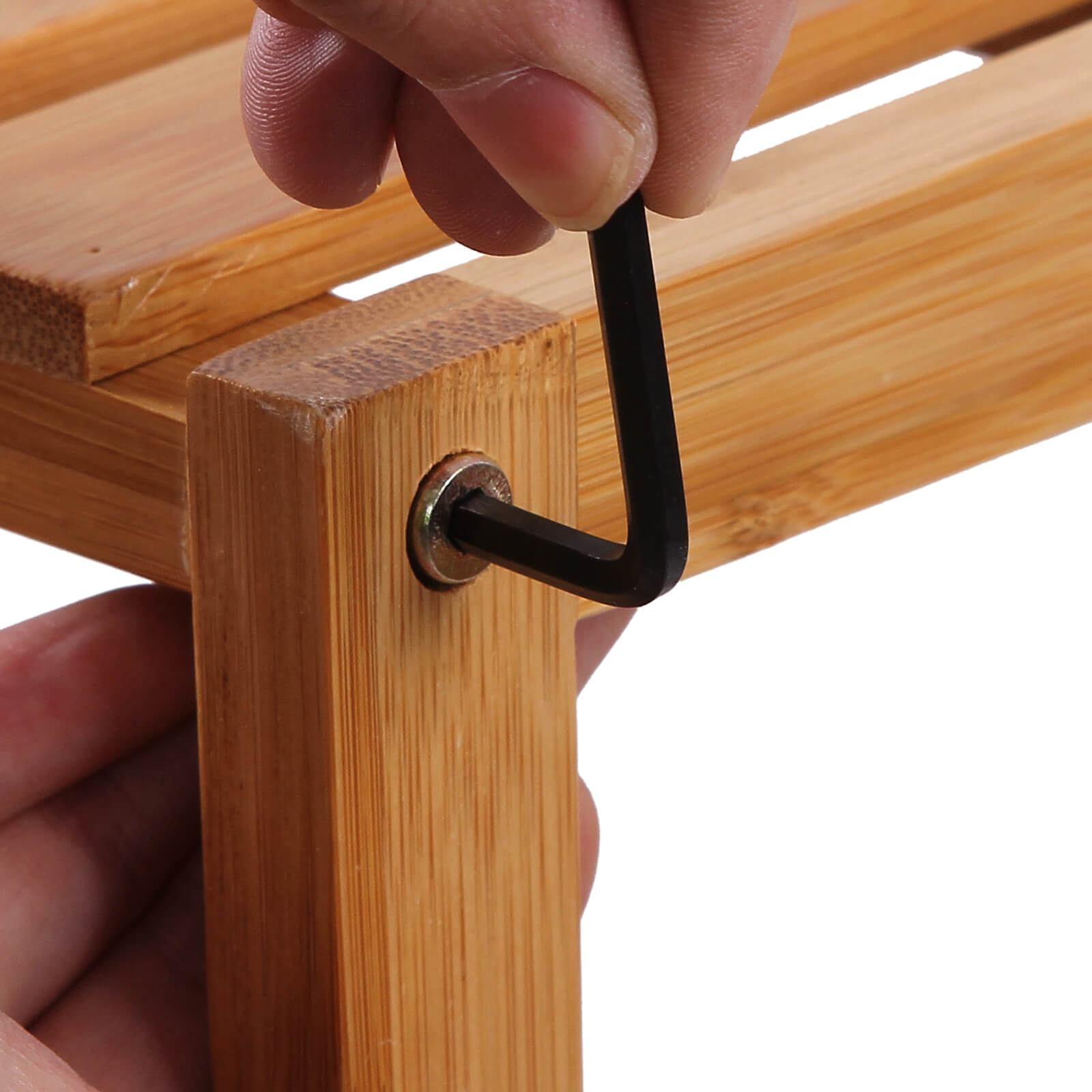 Bathroom rack - Bamboo - 3 shelves - Naturel