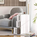 Bathroom rack - Scrabbage - Nisplank - With 3 drawers - Small - On wheels - White