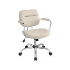Office chair made of PU with armrests pigeon gray