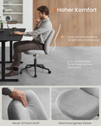 Office chair with seat and chassis pigeon gray