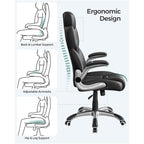 Office chair - Ergonomic - Game chair - rotatable - Black