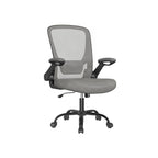 Office chair - ergonomic - with folding armrests - fog blue