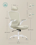 Office chair - Ergonomic - With Mesh - Cappuccino Beige