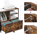 Archive cabinet-Industrial style-Vintage Brown-Zwart