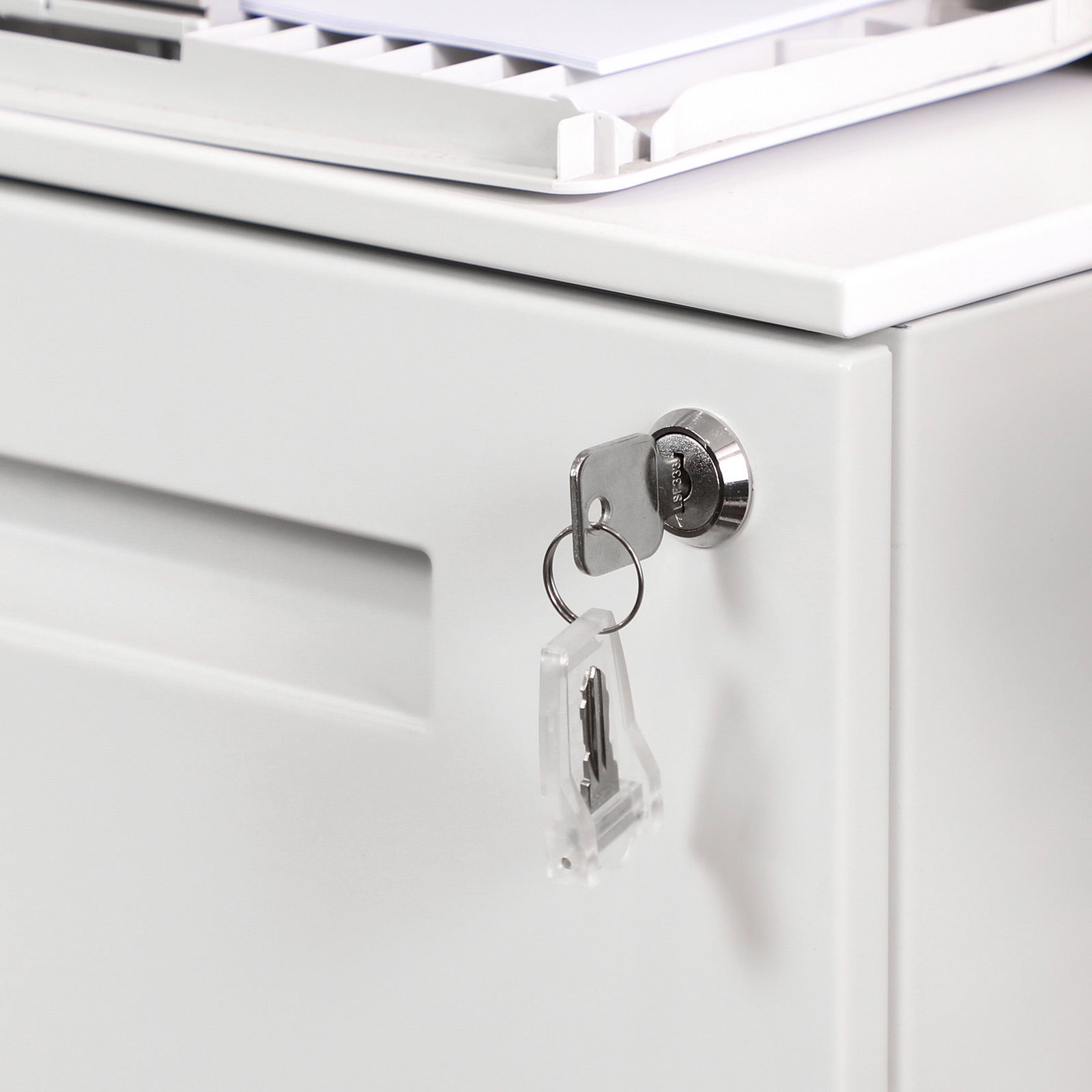 Container drawer unit - Mobile chest of drawers - Archive cabinet with 2 lockable drawers