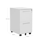 Container drawer unit - Mobile chest of drawers - Archive cabinet with 2 lockable drawers