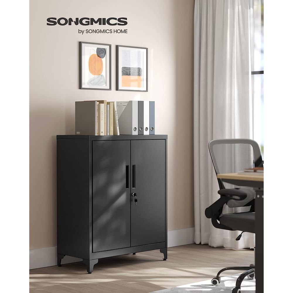 Archive cabinet - Tool cabinet - Van Staal - With 2 doors - With lock - Black